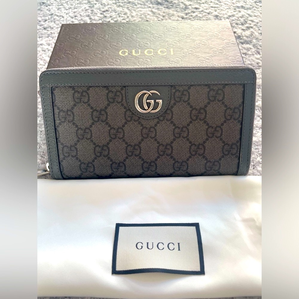 FULL INCLUSION Gucci Ophidia GG Supreme Zip Wallet - Unisex, Men’s